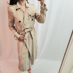 Abercrombie & Fitch Beige Trench Coat